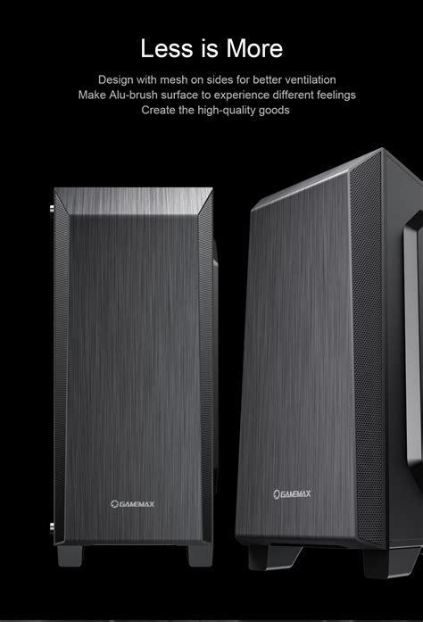 Gamemax Nova N5 Black USB3.0 Tempered Glass ATX Mid Tower Gaming ...