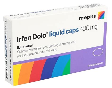 IRFEN Dolo Liquid Caps Weichkaps 400 Mg Blist 10 Stk Online Bestellen