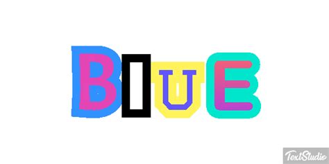 Blue Word Animated  Logo Designs