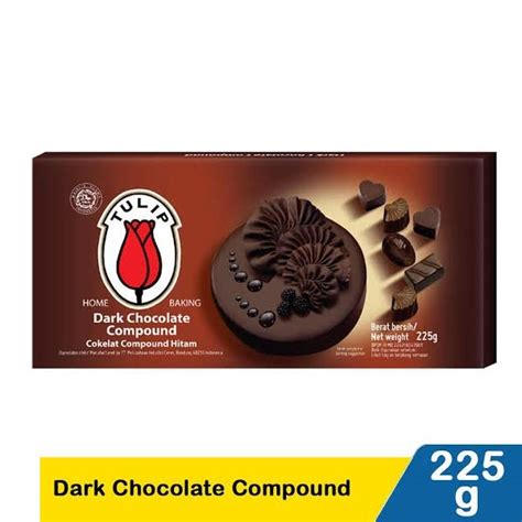 Tulip Dark Chocolate Compound G Coklat Compound Hitam Dcc Lazada