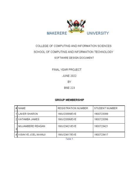 Software Design Document | PDF | Information Technology | Data Management