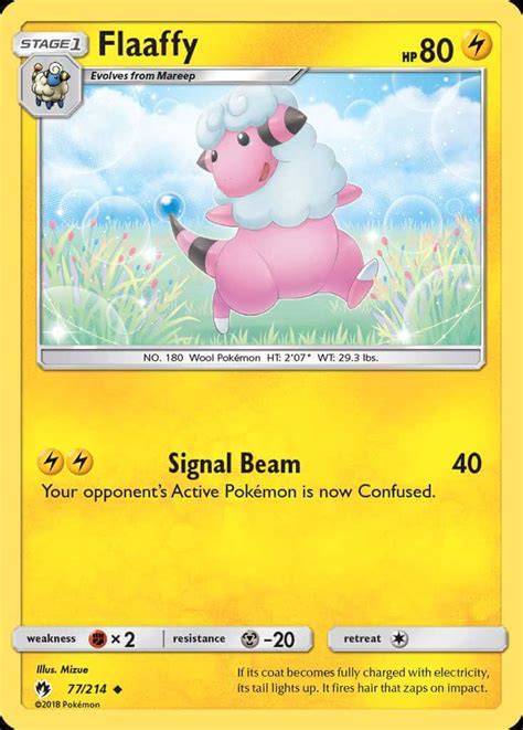 Flaaffy Sm8 77 Pokémon Card Database Pokemoncard