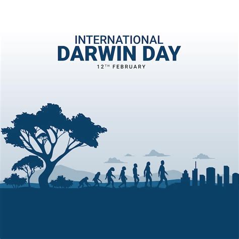 Premium Vector International Darwin Day Vector Illustration Science