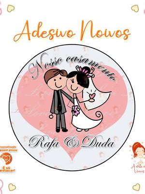 Adesivos Personalizados X Casamento Floral Elo