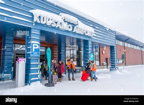 Kuusamo airport in Finland, winter Stock Photo - Alamy