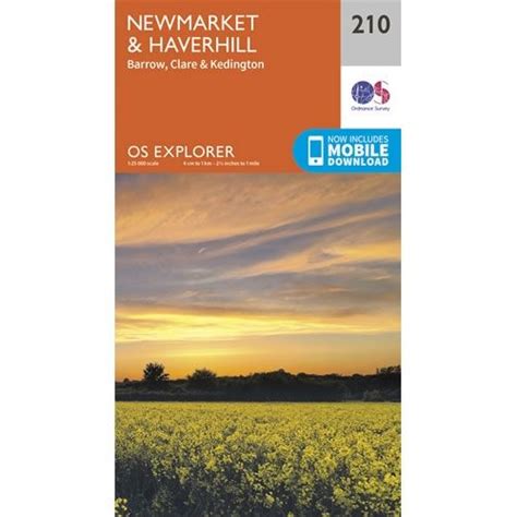 Os Explorer Map 210 Newmarket And Haverhill Climb Europe