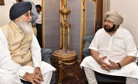 Capt Amarinder Expresses Grief Over Parkash Badals Death Sher E