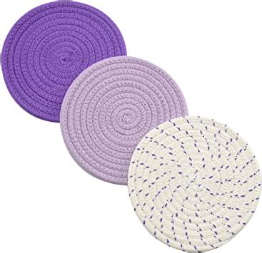 Amazon Pot Holders Set Trivets Set Pure Cotton Thread Weave Hot Pot Holders Set Set