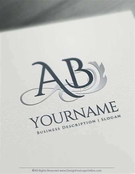 Online Letter Logo Design Maker Classic Initial Logo Template