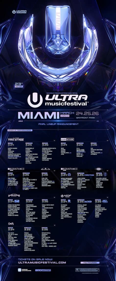 Ultra Music Festival Announces 2023 Daily Stage Programming - EDM.com ...