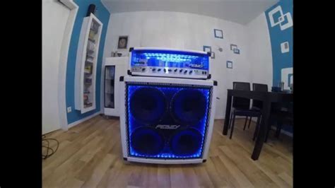 Custom Peavey 5150 Mk1 White Tolex Acrylic Glass Led Modification Youtube