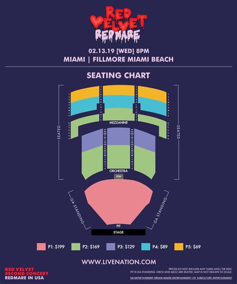 Miami Beach Fillmore Seating Chart A Visual Reference Of Charts