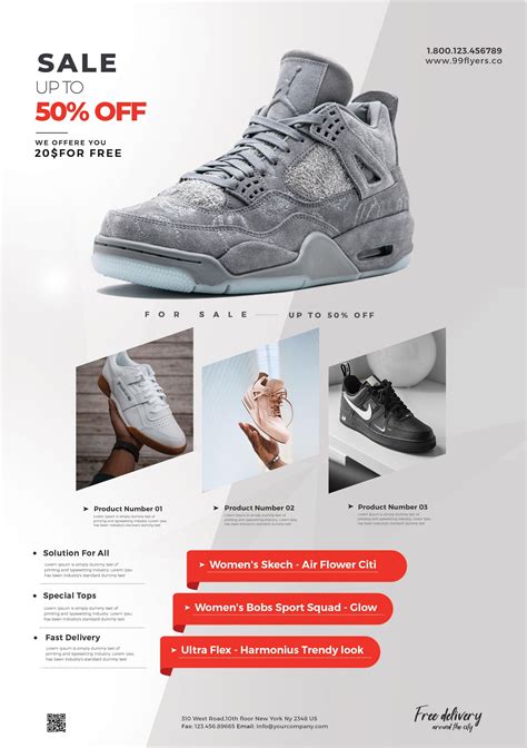 Shoe Sale Ad Psd Flyer Template Flyer And Poster Design Free Psd