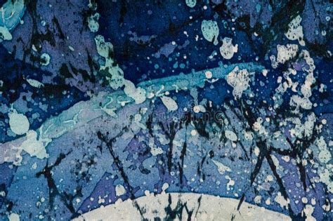 Abstraction Turquoise And Violet Hot Batik Background Texture