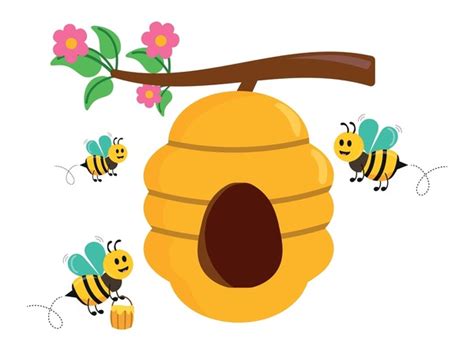 Imágenes Prediseñadas De Colmenas De Abejas