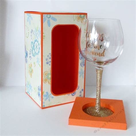 Gin Glass Box Template Cup1105703 597 Craftsuprint