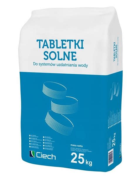 Sól do zmiękczacza do uzdatniania wody tabletki 25 kg DomoDomo