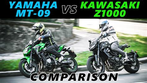 Yamaha Mt 09 Vs Kawasaki Z900 Yamahamt09 Kawasakiiz900 Youtube