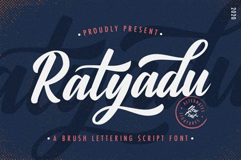 Ratyadu Vintage And Retro Bold Script Font Dfonts