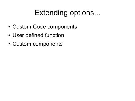Extend talend features | ODP