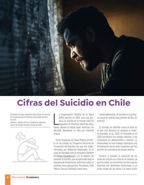 Cifras del Suicidio en Chile Facultad de Economía y Negocios