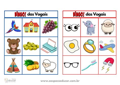 Bingo Vogal Atividades Para Educa O Infantil Verloop Io