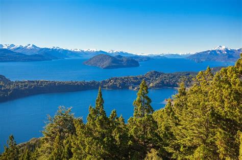 Vista Aérea Del Parque Nacional Nahuel Huapi Desde El Mirador Del Cerro