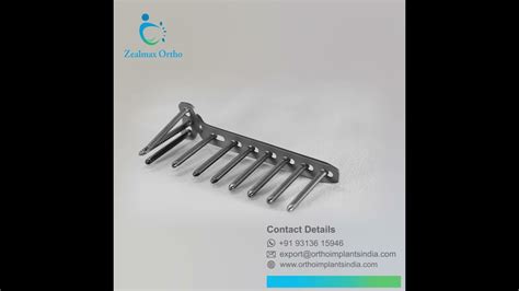 Lcp T Buttress Plate Trauma Orthopedic Implants Zealmax Ortho Youtube