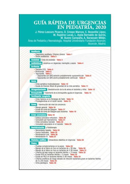 Urgencias Pediátricas Enfermería Udocz