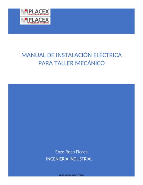 Plano Eléctrico Lineal DE Conexionado Enzo Roco Flores INGENIERIA