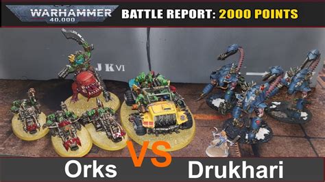 Warhammer K Battle Report Orks Vs Drukhari Punkte Edi