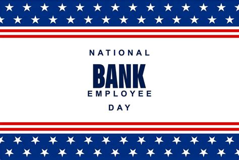 Bank Employee Day Background Template Holiday Concept 25788383 Vector