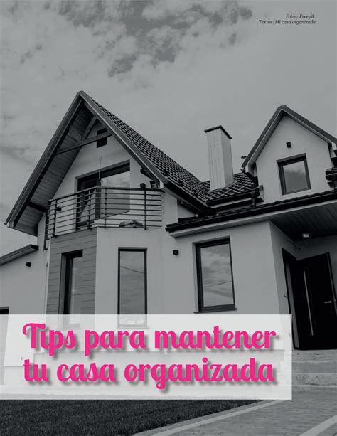 Tips Para Mantener Tu Casa Organizada By Mafer Ramos Vs Issuu