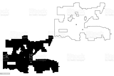 Oklahoma City Map Vector Stock Illustration Download Image Now