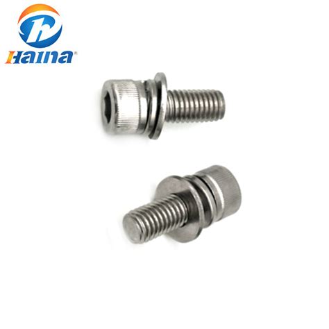 Din912 Stainless Steel Hex Socket Cap Head Sem Combine Machine Screw