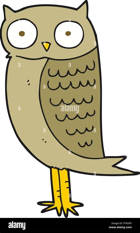 Freehand Drawn Cartoon Owl Stock Vector Image And Art Alamy