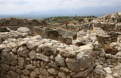 The Lion`s Gate At The Southern Entrance Of The Mycenaean Acropolis