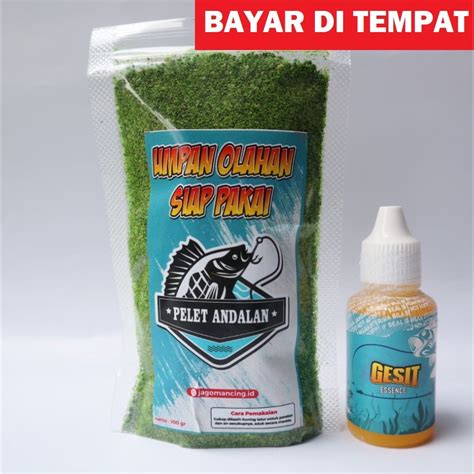 Jual Paket Umpan Olahan Lumut Pandan Plus Essen Ikan Bandeng Jaer Nilem