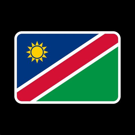 Namibia flag, official colors and proportion. Vector illustration ...