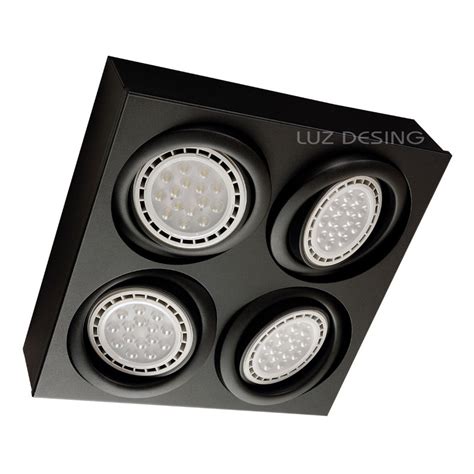 Luz Desing Plafon Cardanico Luces Negro Apto Led Ar Gam