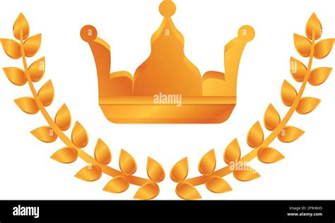 Ranking Laurel Crown Icon Cartoon Of Ranking Laurel Crown Vector Icon