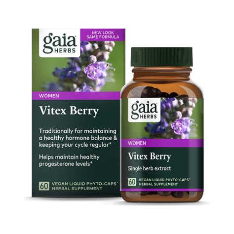 Gaia Herbs Vitex Berry Vegan Liquid Phyto Caps 60 Count Curt Wholesale