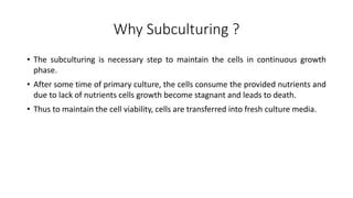 Subculturing PPT