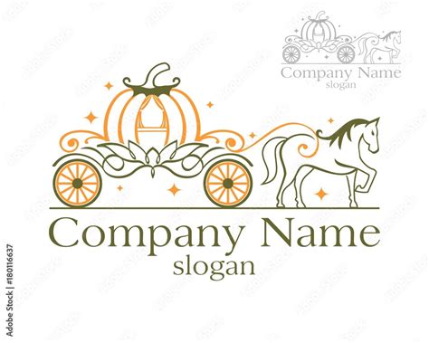 Pumpkin Carriage Stock Vector Adobe Stock