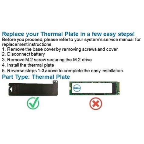 Dell Thermal Plate For M Pcie Ssd Right Dell Malaysia