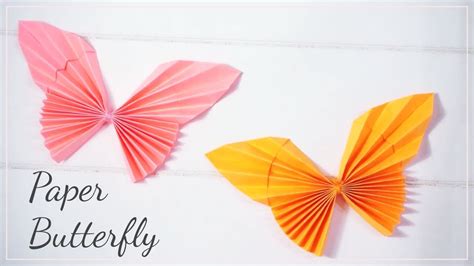 종이로 만들기 쉬운 나비 나비 접기 DIY Paper Butterfly Very easy YouTube