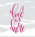 With Love Hand Lettering Inscription Text To Vector Image