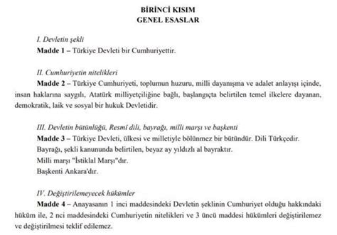 Serkan Tanyildizi On Twitter Anayasa N N De T R Lemez Maddeleri