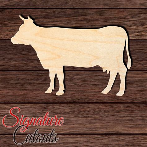 Cow 005 Wooden Shape Cutout For Crafting Home And Room Décor Etsy