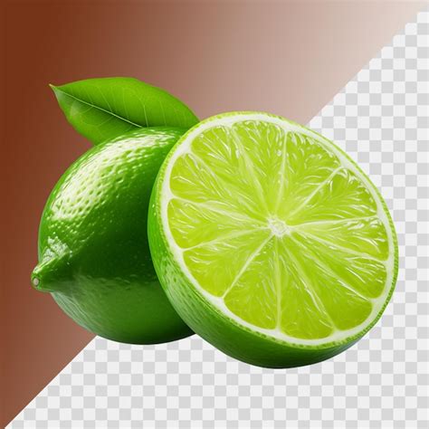 Premium PSD Lime Isolated On Transparent Background